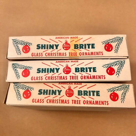1940s Vintage Shiny Brite ornament boxes - Picture 8 of 11